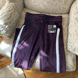NWT velvet purple sweatpants
